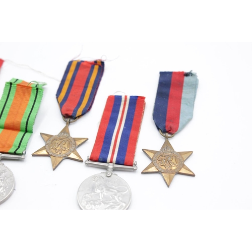 88 - Five WWII medals, one Burma Star, one Italy Star, one 1939-1945 Star, one Defence and one War