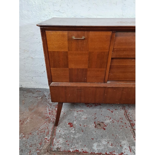 1108 - A Beautility walnut sideboard with two central drawers, two cupboard doors and two lower drawers - a... 