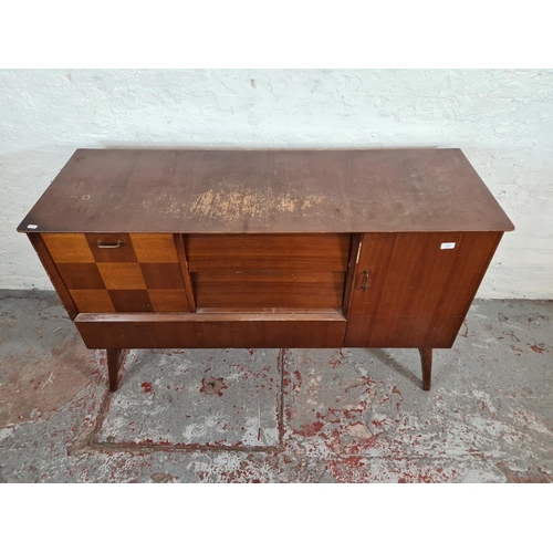 1108 - A Beautility walnut sideboard with two central drawers, two cupboard doors and two lower drawers - a... 