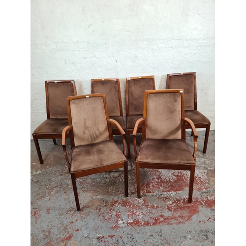 1109 - A set of six Nathan teak dining chairs