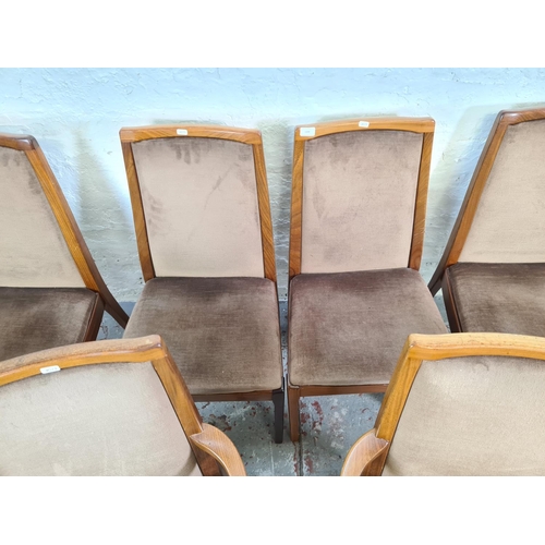 1109 - A set of six Nathan teak dining chairs