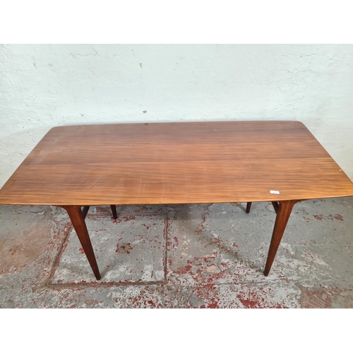 1122 - A 1960s Younger Afromosia dining table - approx. 74cm high x79cm wide x 160cm long