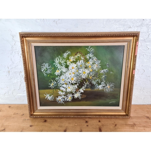 1284 - A gilt framed Dorothea Hyde oil on canvas - approx. 76cm wide x 60cm high