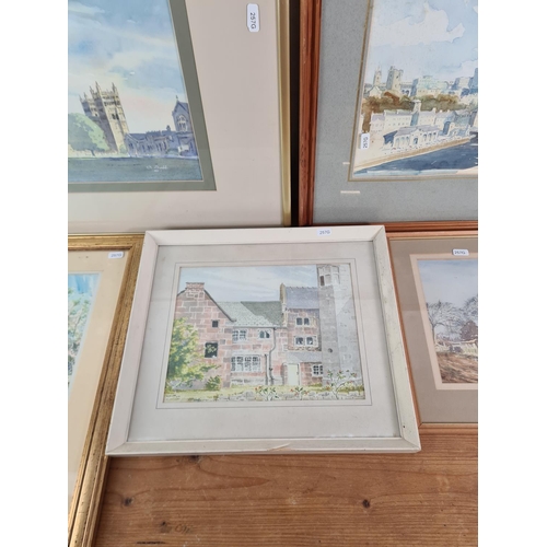 1287 - Five framed W. Dumble watercolours