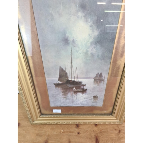 1290 - A gilt framed J. W. Gozzard print - approx. 67cm high x 47cm wide