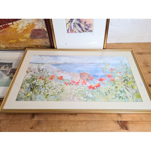 1292 - Four framed prints to include Moira Huntley signed limited edition 162/550, S. Gasforth pencil signe... 