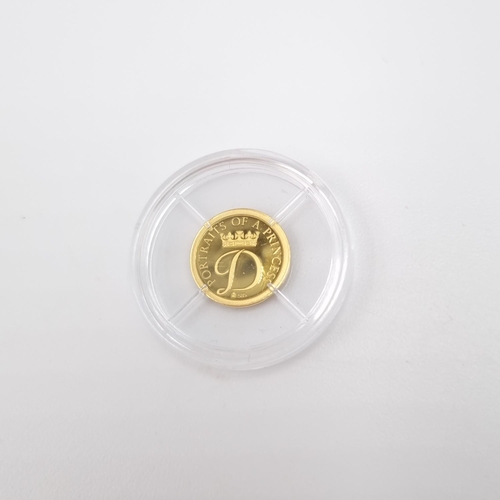 122C - A 2014 Diana A Princess Portraits of a Princess 14ct gold proof coin with certificate