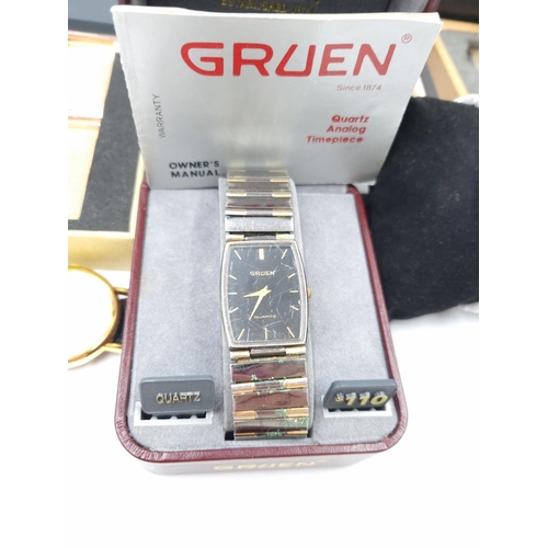 59 - A collection of assorted wristwatches to include boxed Swiss Balance with guarantee card, boxed Cont... 