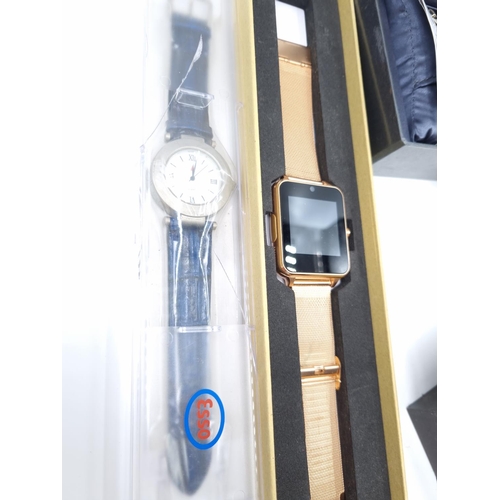 59 - A collection of assorted wristwatches to include boxed Swiss Balance with guarantee card, boxed Cont... 