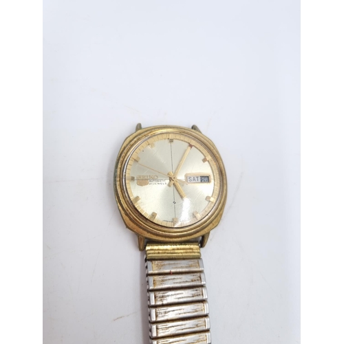 68 - Two Seiko 5 automatic men's wristwatches