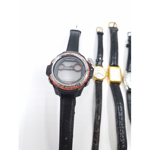 71 - A collection of assorted wristwatches and watch heads to include Reflex quartz, Constant quartz, Mon... 