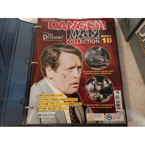 1435 - An extensive collection of The Prisoner and Dangerman items to include DVD boxsets and VHS videos et... 