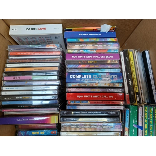 1451 - Two boxes containing CDs and cassette tapes - see image for titles