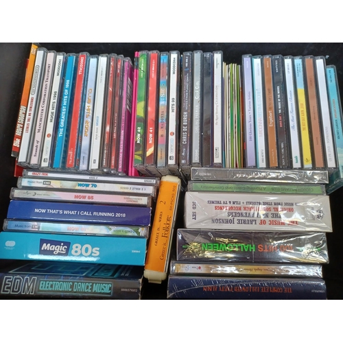 1451 - Two boxes containing CDs and cassette tapes - see image for titles