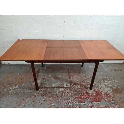 225 - A 1960s White & Newton teak extending dining table - approx. 72cm high x 83cm wide x 130cm wide