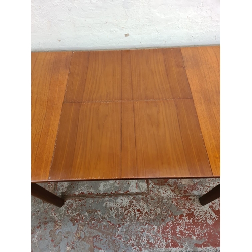 225 - A 1960s White & Newton teak extending dining table - approx. 72cm high x 83cm wide x 130cm wide