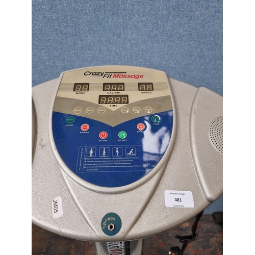 481 - A Prestige Fitness Crazy Fit Massage machine