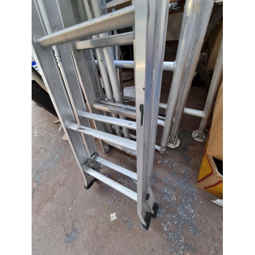 487 - Three assorted step ladders