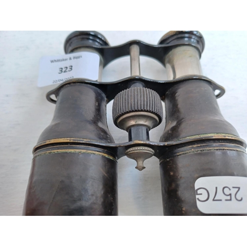 323 - A pair of vintage French semaphore binoculars.