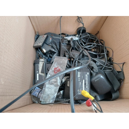 324 - Four boxes containing a large collection of vintage Video8, VHS, cine and VHS-C camcorders, cases, c... 