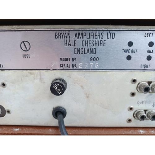 326 - A 1960s Bryan Amplifiers Ltd. Model 900 hi-fi amplifier.