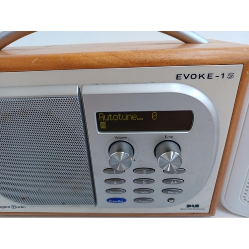 332 - Three items to include Pure Evoke-1S DAB radio, Pure One DAB radio etc.