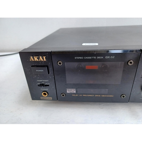 342 - An Akai GX-52 stereo cassette deck.