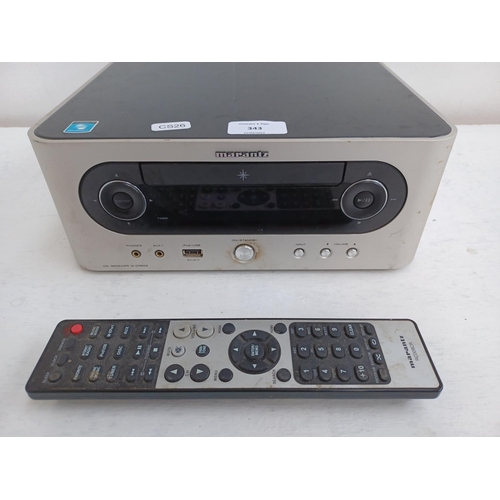 343 - A Marantz M-CR603 CD receiver with remote control.