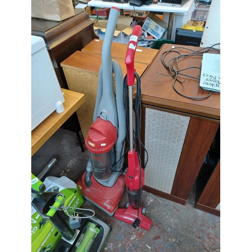 451 - Two vacuum cleaners, one VAX Swift 1800 hepa filtration 1800w bagless upright and one Royale Senior ... 