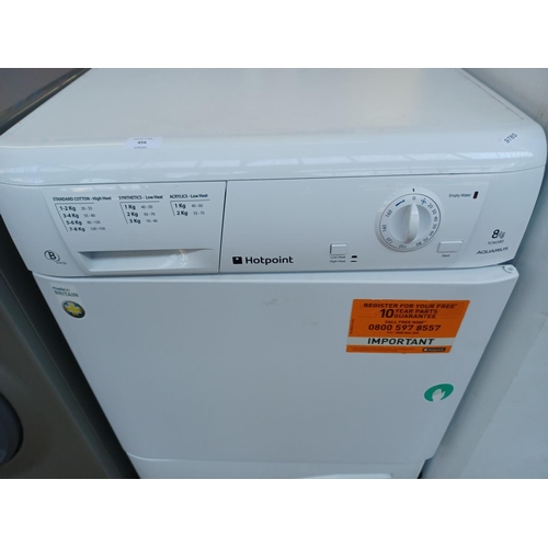 456 - A Hotpoint TCM580 Aquarius 8kg tumble dryer