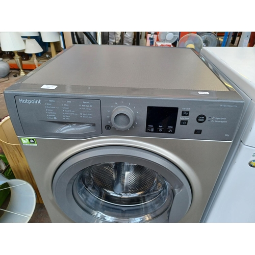 457 - A Hotpoint NSWM943CGG 1400rpm 9kg InvertorMotor 60cm washing machine