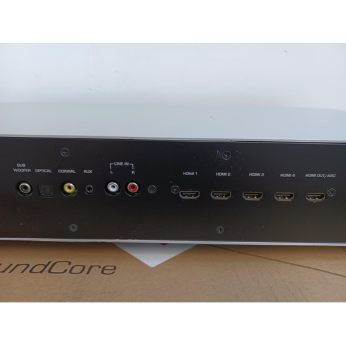 357 - A boxed Roth Neo 6.2 SoundCore bluetooth sound system with remote control and instruction manual.