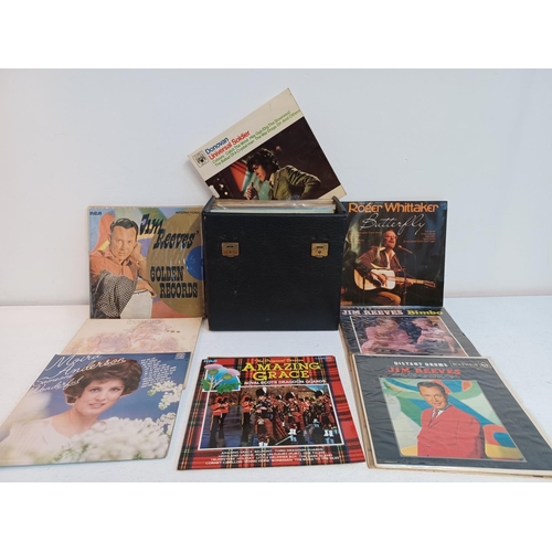 388 - A record case containing a collection of LP vinyl records.