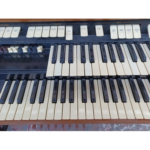 405 - A Hammond T202/1 organ (serial no. 47342) fitted with Leslie tremolo unit