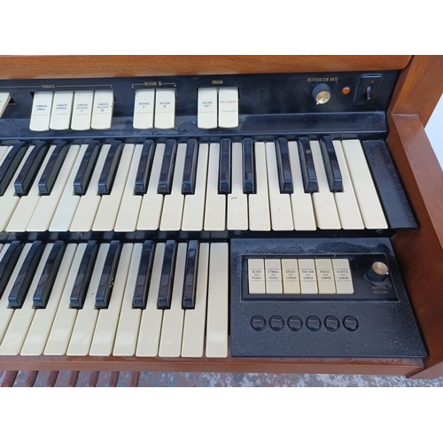 405 - A Hammond T202/1 organ (serial no. 47342) fitted with Leslie tremolo unit