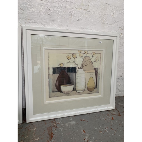 286 - Two framed Adelene Fletcher prints, one titled 'Artist's Study' and one titled 'Simple Pottery' - ap... 