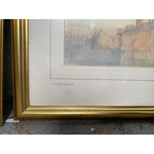 296 - Two framed J. M. W. Turner (1755-1851) prints - approx. 46cm wide x 38cm high