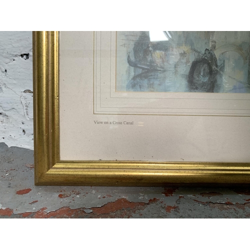 296 - Two framed J. M. W. Turner (1755-1851) prints - approx. 46cm wide x 38cm high