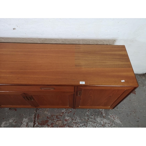 124 - A G Plan Fresco teak sideboard - approx. 72cm high x 187cm wide x 45cm deep