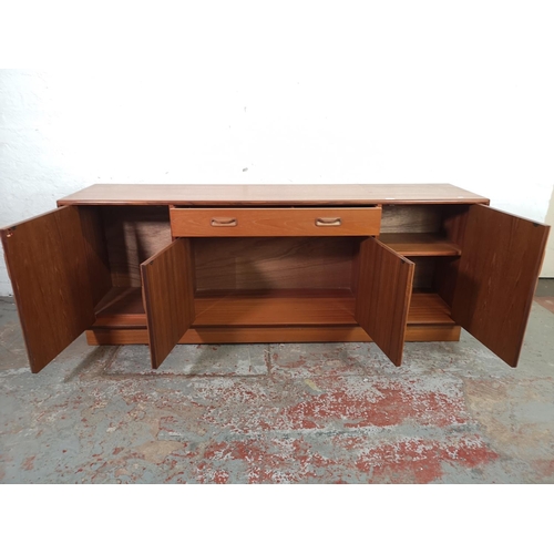 124 - A G Plan Fresco teak sideboard - approx. 72cm high x 187cm wide x 45cm deep