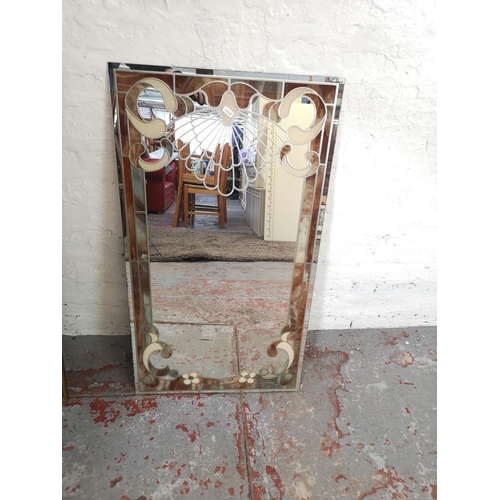 202 - Three various mirrors, two gilt framed and one 1930s style