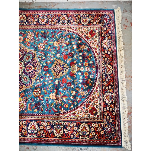 52 - An Egyptian silk rug - approx. 226cm x 146cm