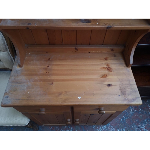 58 - A modern pine dresser - approx. 167cm high x 75cm wide x 40cm deep