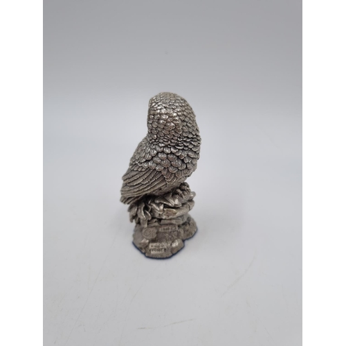 1026 - A 1989 Country Artists sterling silver filled owl ornament - approx. 7.5cm high and gross weight 108... 