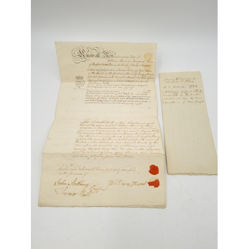 1071 - A collection of 18th century and 19th century indentures, earliest example being 1705