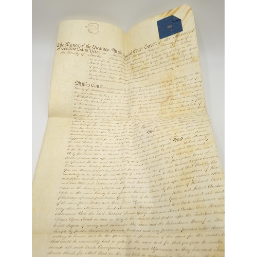 1071 - A collection of 18th century and 19th century indentures, earliest example being 1705