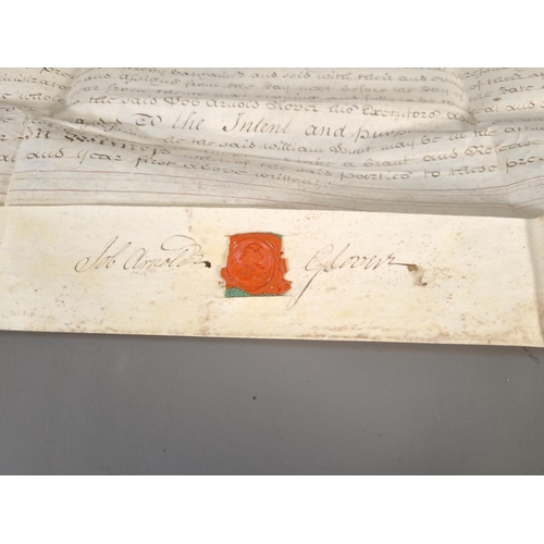 1071 - A collection of 18th century and 19th century indentures, earliest example being 1705