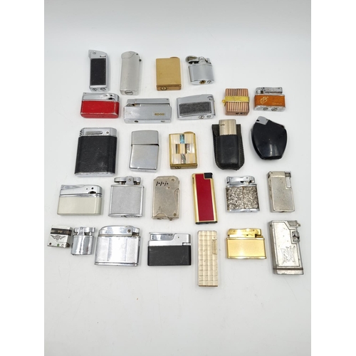 1073 - A collection of assorted vintage cigarette lighters to include Kingsway, Sunflower, Mono R1, Rowenta... 