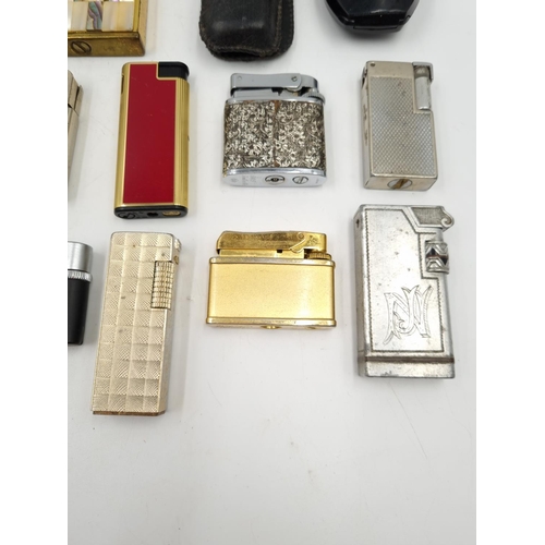 1073 - A collection of assorted vintage cigarette lighters to include Kingsway, Sunflower, Mono R1, Rowenta... 