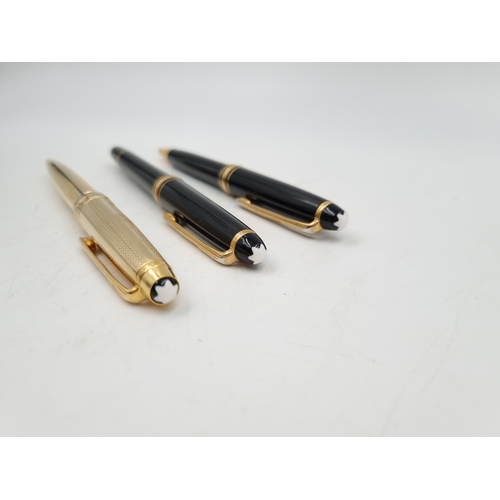 1082 - Three Mont Blanc ball point pens